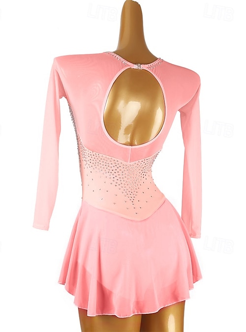 strapless open back dress Jerry's Girl's 696 Fancy Fleece Figure Skating Dress