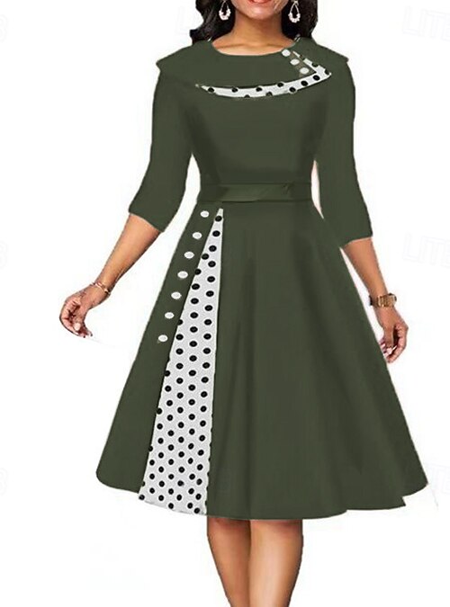 chinese dress ladies 3/4 Sleeve Knee Length Dress for Women 2024 Casual Comfy Loose Fit Midi  Dresses Womens Summer Boho Floral Dresses at Amazon Women's Clothing store