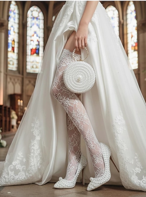 white wedding dress ivory shoes Everything You Need To Know About Ivory and White Wedding Shoes