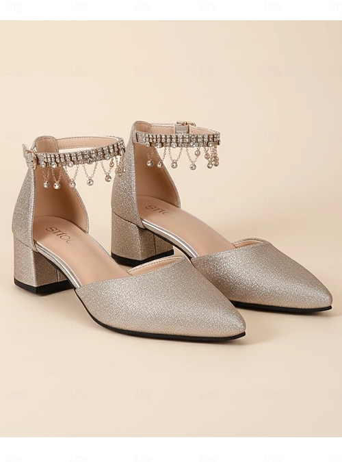 shein silver dress shoes SHEIN Silver Strappy Block Heel Tie Ankle Strap Open Toe Women's Party Shoes