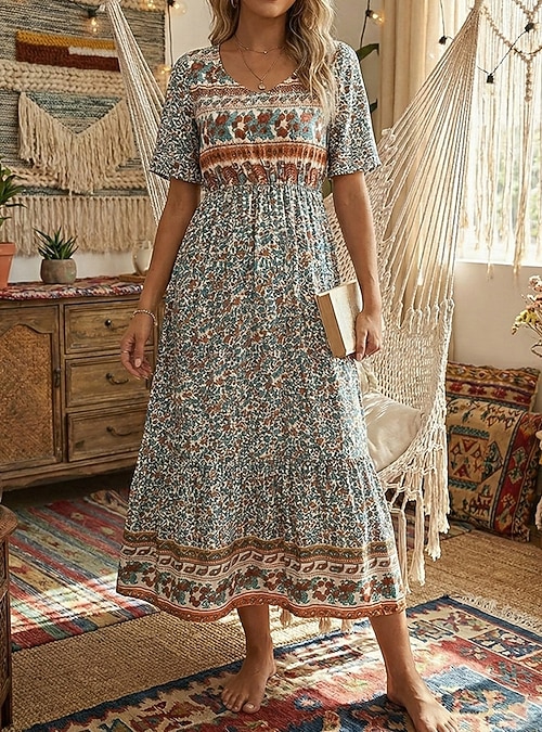 fall swing dress Wmqpnns Girls Dresses Ruffle Bowknot Smocked Midi Dress Square Neck Long Sleeve Swing Dress Girls Clothes for Spring Fall, Dress for Age 10-11 Years,