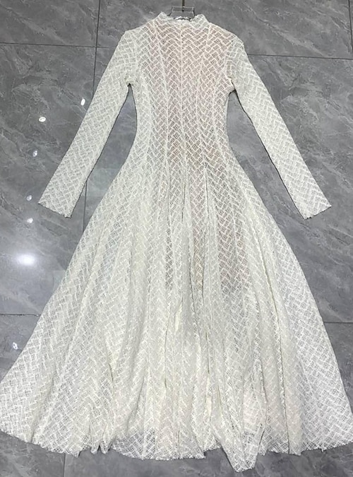 sachin and babi light blue dress 1908 ... Evening Gown ... purple silk velvet w/ a Brussels lace bodice that  is draped in black and white rhinestones, with rhinestone accents at the  split sleeves, back bow and a