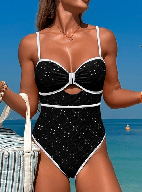 Women's One Piece Swimsuit Sexy Cutout Monokini High Cut Tummy Control High Waist Slim Backless Vacation Beach Wear Graphic V Neck Sleeveless Bathing Suits 2026 - $26.99 Women's One Piece Swimsuit Sexy Cutout Monokini High Cut Tummy Control High Waist Slim Backless Vacation Beach Wear Graphic V Neck Sleeveless Bathing Suits 2026 - $26.99