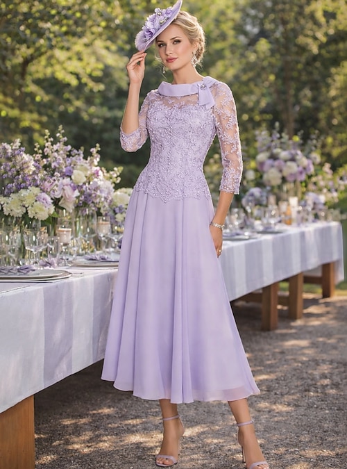 open lace back dress VANESSA Formal Dress main image 1