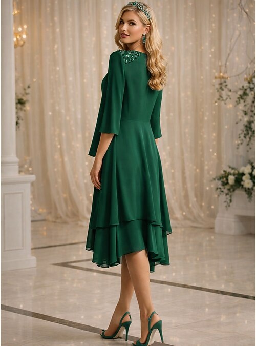 sachin and babi light blue dress Embroidered Sheath Dress with Chiffon Jacket