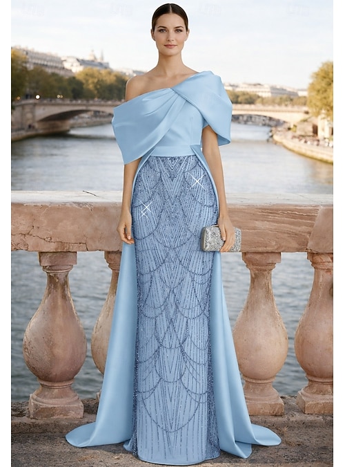 A-Line Sheath Column Floor Length Beaded Eembroidered Formal Dresses Mother of the Bride Dress Evening Gown Ball Gown with Overskirt Formal Dress A-Line Sheath Column Floor Length Beaded Eembroidered Formal Dresses Mother of the Bride Dress Evening Gown Ball Gown with Overskirt Formal Dress