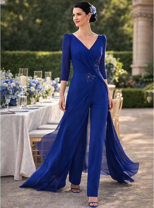pantsuit dress formal Adrianna Papell AP1E201490 Sleeveless Formal Pant Suit main image 0