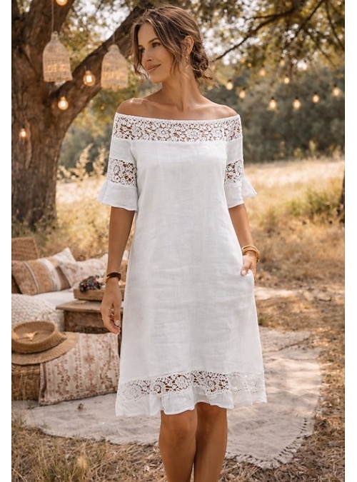 floaty chiffon mother of the bride dresses Zapaka Women Dusty Rose Long Dress A Line V-Neck Ruched Wedding Guest Dress with Half Sleeves, Dusty Rose / US8 Yes;Built In Bra Promotion_PEextra20 Size:18 W SOLERSUN Apricot Summer Elegant