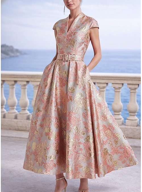 floral short dress formal Cinderella Divine CD0194