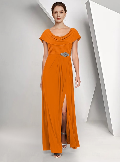 semi formal chiffon dresses Ever-Pretty Plus Size Chiffon V-Neck Midi Semi Formal Dress |Curves and Elegance Occasion Dress