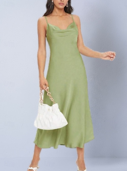 neon green slip dress Zaraneon green slipdress