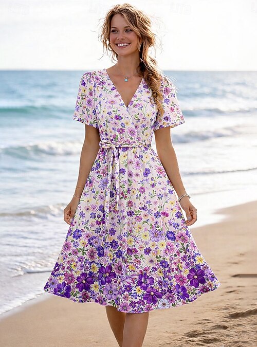 purple easter dress womens 13 Gorgeous Lilac Dresses for Easter 2019  Chasing Chelsea