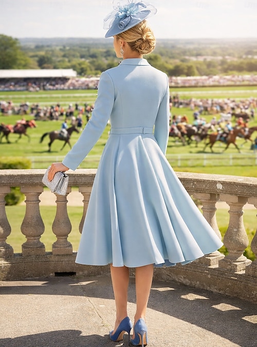 aqua dress long sleeve Tulle Long Sleeve Trumpet Gown 14 / Aqua