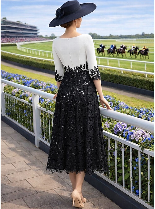 chinese dress ladies Berylove Women One Shoulder Black Mother of The Bride Dress with Lace Cape Sheath Sleeveless Long Wedding Guest Dress with Back Zipper, Black / US24W