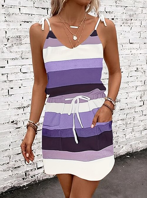 royal purple dress casual Royal Purple Cotton Poplin V-Neck Gathered Midi Wrap Dress 68" / Petite (5'1" and below)