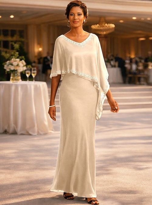 sheath column v neck floor length chiffon evening dress Stacees Bridesmaid Dress Sheath/Column V Neck Floor-Length Chiffon Pleated Split