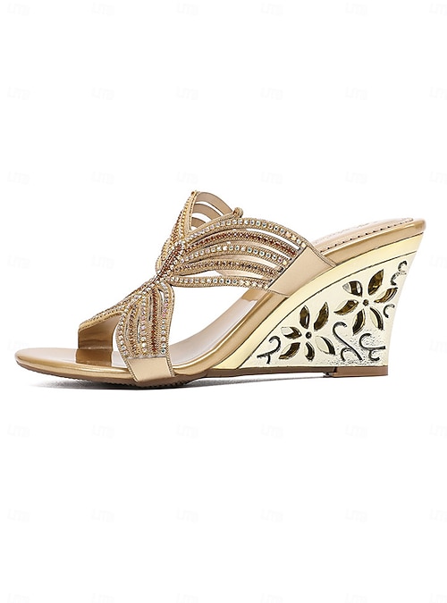 gold wedge dress shoes Amazon.com: Wedge Heels for Women, Womens Espadrilles Wedges Comfortable  Open Toe Slingback Ankle Strap Platform Wedge Sandals for Women Dressy  Summer Dress Shoes (a-Gold, 8.5) : Clothing, Shoes & Jewelry