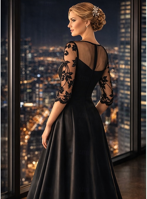 evening dresses for short Pearl Embellished Fit & Flare Dress – Tux-USA® main image 0
