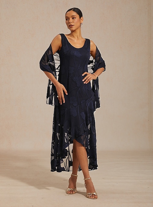 Women's Shrugs Floral Elegant Lace Cold Shoulder Daily Wedding Guest Beach  Wedding Lace Navy Blue Summer Spring 2026 - $49.99
