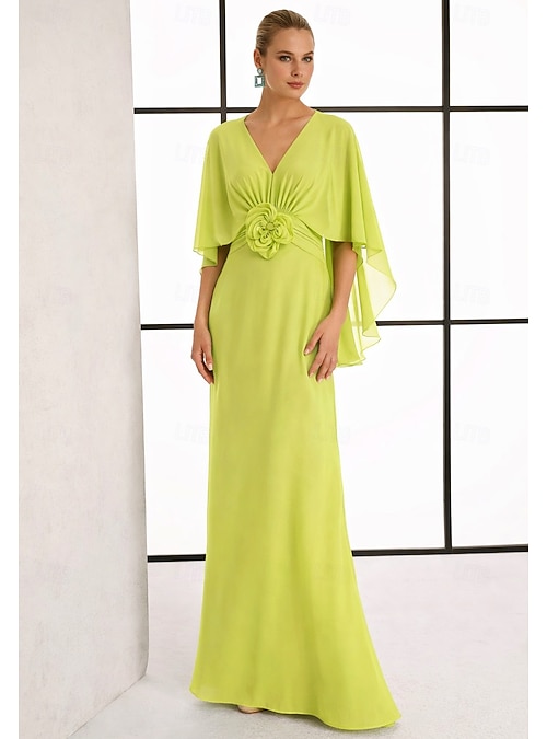 silk chiffon dress wedding guest Elegant Backless Silk Chiffon Gown Halter Neck Long Silhouette, Minimal Bridal Wedding Guest Outfit, Timeless Occasion Wear