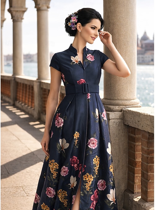 formal wedding guest dress with short sleeves Short Sleeve Wedding Guest Dresses