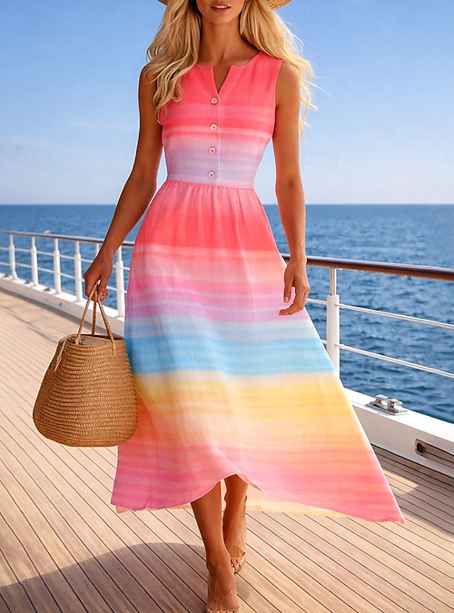 a line sheath dress A-Line Textured Multi-Stitch Midi Dress