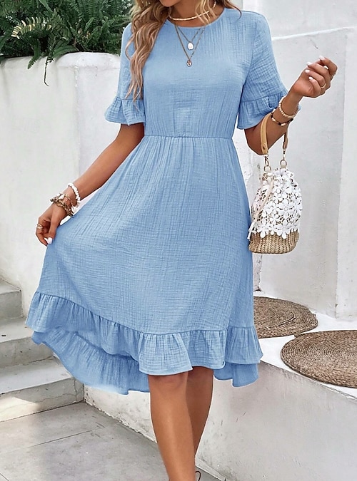 navy blue pink dress Girls Peachy Dress | Navy Strawflower