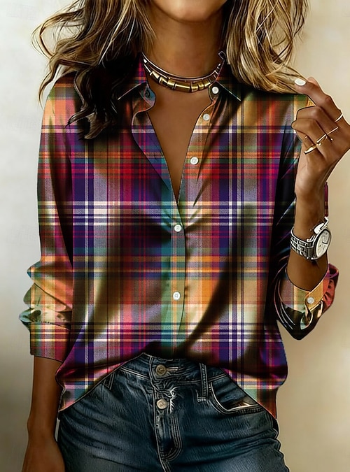 rainbow dress shirt women NIC+ZOE Rainbow Macaroon Boyfriend Shirt