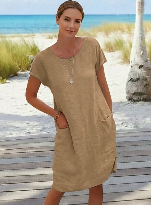 casual cotton and linen dresses Cotton Linen Casual Summer Dresses