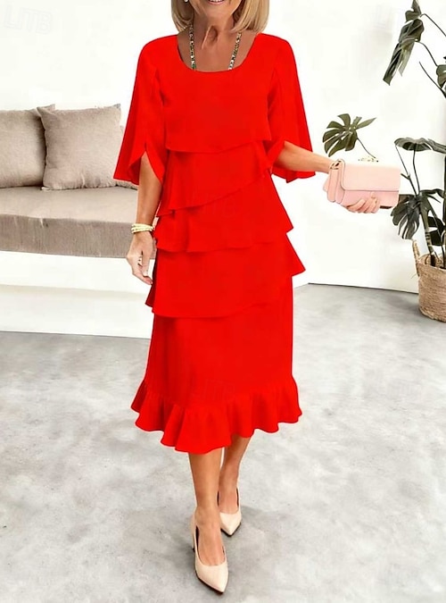semi formal ruffle dress Amarra Ruffled Dresses