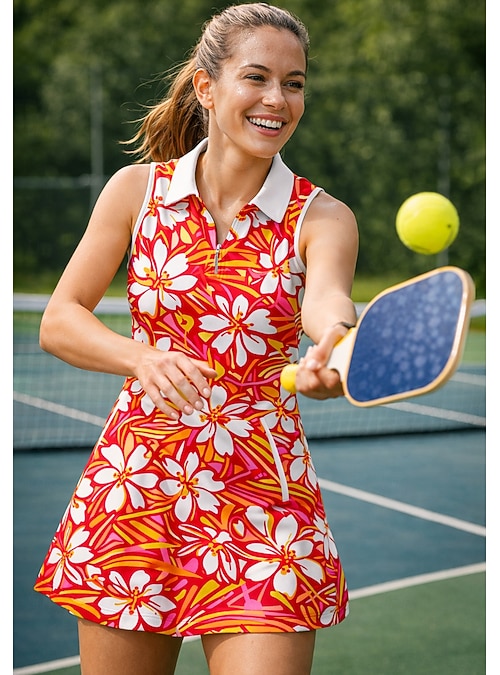 orange tennis dress Nike Court Slam Women's The orange tennis dress is just as stylish as it is sporty adidas TENNIS CLIMACOOL DRESS PRO