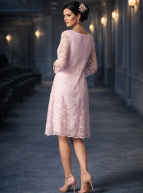 donna karan new york women's printed belted a-line dress A Line Bateau Chiffon Mother of the Bride Dress with Jacket for Wedding US2 / Custom Color main image 1