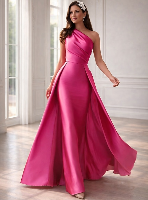 engagement guest dress Lara 28880 V-Neck Half-Sleeve Overskirt Evening Dress