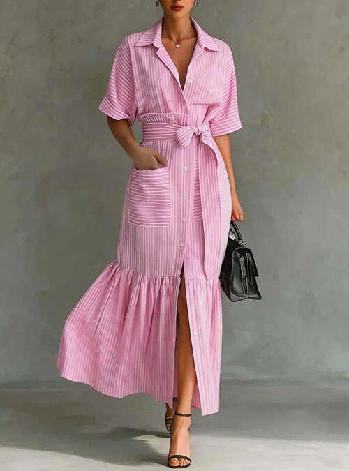 Women's Midi Dress Sundress A Line Dress Summer Dress Work Dresses Vacation Party Birthday Daily Office Party Loose Fit Graphic Short Sleeve Lapel Blue Black Pink Camel Summer Spring 2026 - $43.99 Women's Midi Dress Sundress A Line Dress Summer Dress Work Dresses Vacation Party Birthday Daily Office Party Loose Fit Graphic Short Sleeve Lapel Blue Black Pink Camel Summer Spring 2026 - $43.99