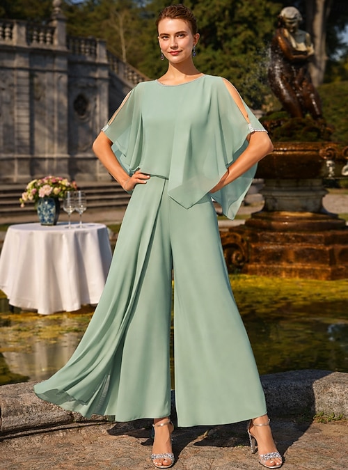 ankle length mother of the bride dresses Long Sleeves Sequins Ankle Length Mother Of The Bride Dress, Burgundy