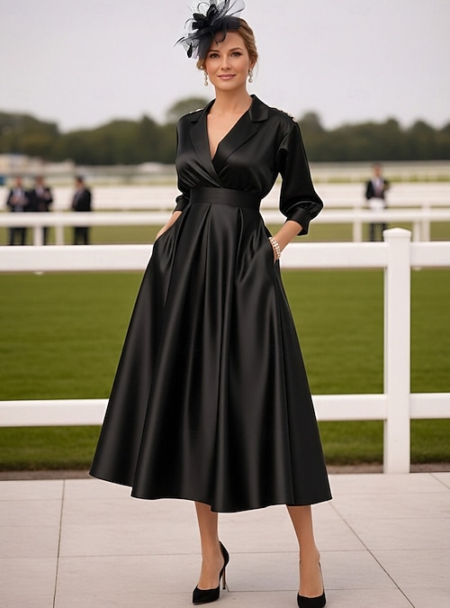 black winter dress for women Winter black short dress main image 1