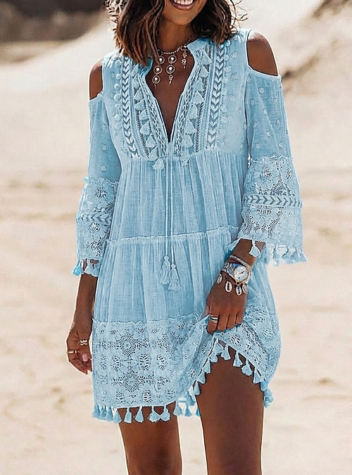 light blue boho dress Boho Dress Blue Chiffon Dress Bridesmaid Dress Wedding Dress Bridal Chiffon Dress Party Dress Plus Size Dress Full Length Dress Flare Dress