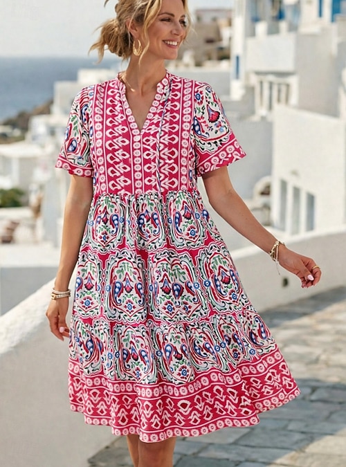knee length boho dress Women Boho dress, party dress, knee length dress, white dress, evening dress