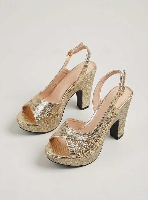 gold platform dress sandals Amazon.com