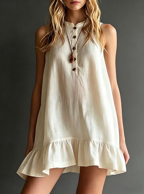 loose vest dress Vkoywkm Womens Sweater Vest Dress Oversized V Neck Sleeveless Pullover Sweater Dress Solid Ribbed Knit Vest Dress Loose Casual Tank Sweater Dress,