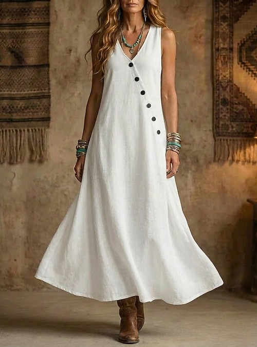 casual cotton tank dresses V FOR CITY Black Dress with Built in Bra for Women Cotton Tank Dress with Pockets Summer Beach Sleeveless Loose Racerback Sundress S at Amazon Women's Clothing store