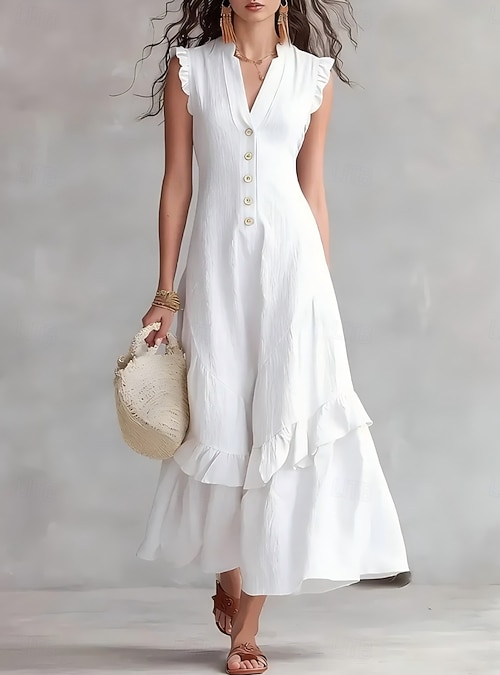 long dress with a slit Bright Red Long Sleeves V-neck High Slit Formal Dresses , CP0034