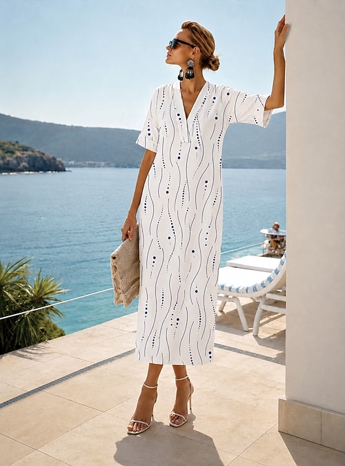 work from beach dress APEXFWDT Women's Short Sleeve Shift Dress Linen Button-up Beach Dresses Casual Loose Work Office Midi Dress XXXXL,Pink