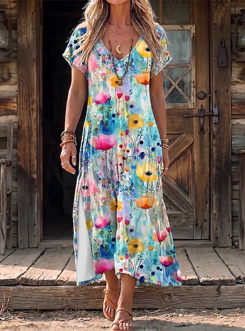 midi strapless dresses Tell Secrets Strapless Midi Dress Floral Green M