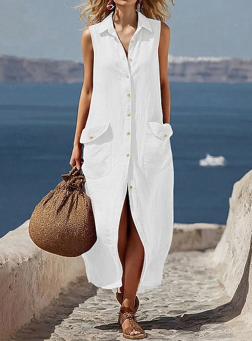 maxi dress with vest Kreyola's Journeys: What I Wore: Maxi Dress with The Denim Vest
