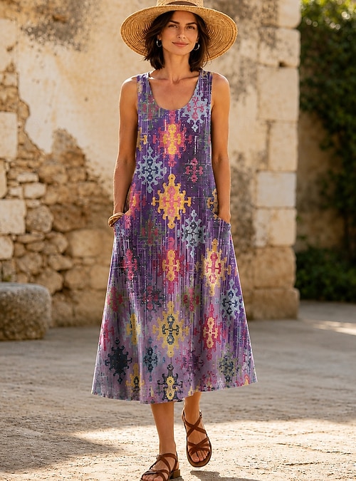 printed silk midi dress Swan Iona Silk Long Sleeve Midi Dress