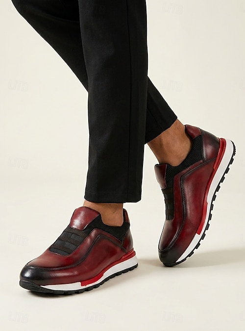 burgundy dress shoes for wedding Men's Burgundy Dress Shoes