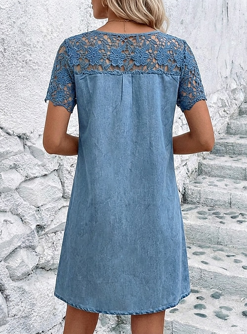 jasmin denim spliced strapless mini dress Edikted Ruched - Dark Blue sexy birthday dress Soft florals & breezy Size:Regular 6 (S) pair with your favorite