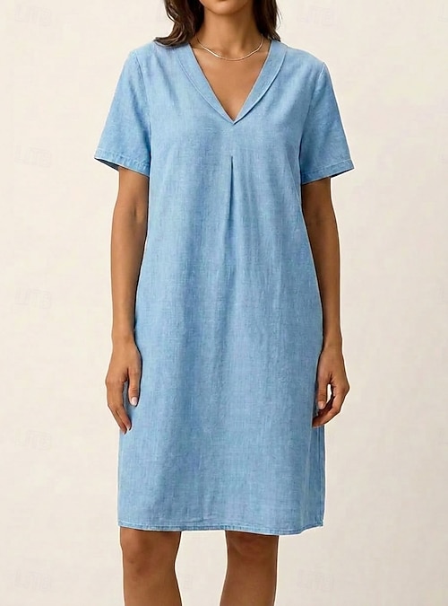 knee length cotton summer dresses Knee-Length Casual Dresses for Women