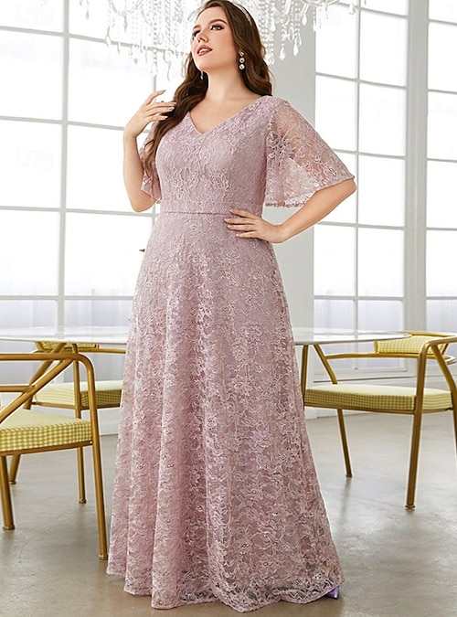 plus size short sleeve lace dress Sealed with a Kiss Women's Plus Size Kara Lace Dress, Size: 2XL, Black